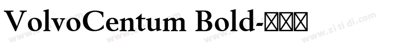 VolvoCentum Bold字体转换